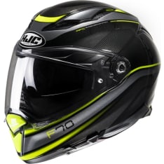 HJC Kypärä F70 Diwen Musta/Fluo Keltainen MC3H