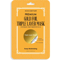 Kocostar Premium Gold Foil Triple Layer Mask kangasnaamio