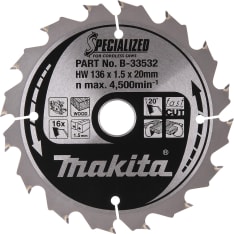 Makita 136x20x1,5 mm Z-16 pyörösahanterä