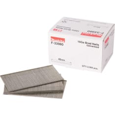 Makita F-33980 Malleille: AF600 Dyckert naula 1,6 x 45 mm, 16Ga, 2000 kpl