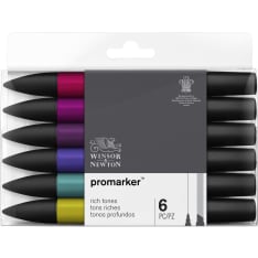 Winsor & Newton ProMarker Collector's Set Rich Tones 6kpl tussilajitelma