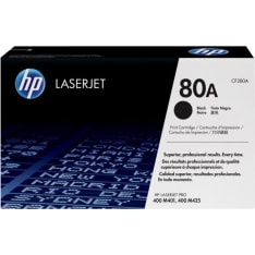 HP 80A black laser toner cartridge