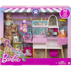 Barbie Pet Supply Store muotinukke ja eläimet