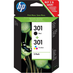 HP 301 2 pakettia mustepatruuna