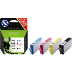 HP 364 4 pakettia mustepatruuna