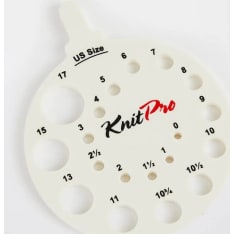 KnitPro round needle gauge