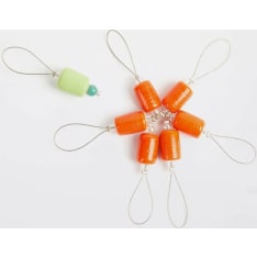 KnitPro Orange Lily 7 stitch markers