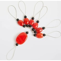 KnitPro Tangerine 7 stitch markers