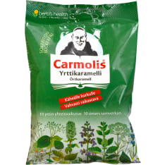 Carmolis 75 g sokeriton yrttikaramelli