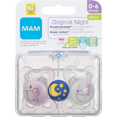 Ainu Mam Night silikoni 0-6 kk 2 kpl yötutti