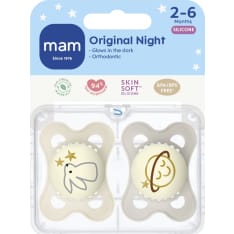 Ainu MAM Original Night 0-6 months 2pcs silicone night feeders