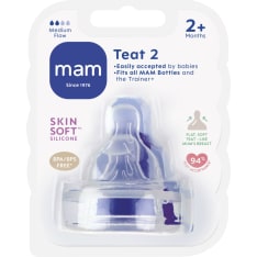 Ainu MAM Teat 2 2+m 2pcs normal silicone bottle teat