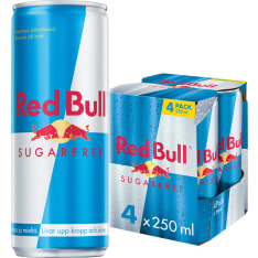 Red Bull Sugarfree 4-pack 250ml energiajuoma