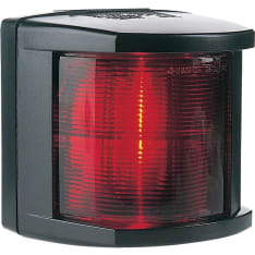 Passing light red, black shell