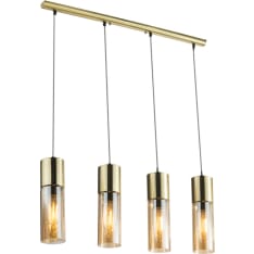 Globo Annika 4-piece pendant light