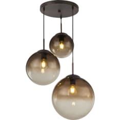 Globo Varus 3-piece pendant light