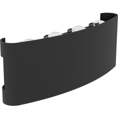 EGLO Cosolenzo-E 8x8W LED 3000K 8x800lm IP44 musta ulkoseinävalaisin