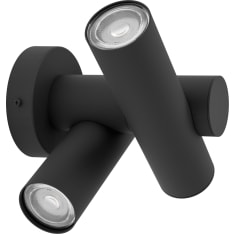 EGLO Fossignano 6,5W LED 3000K 800lm IP44 musta ulkoseinävalaisin