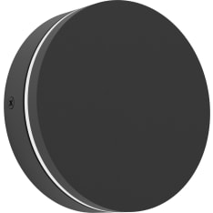 EGLO Pedersano 8W LED CCT 800lm IP44 ympyrä musta ulkoseinävalaisin