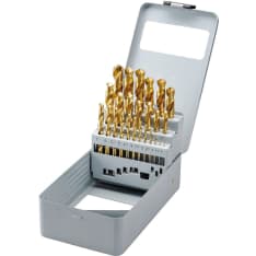 Bernardo 25-osainen 1-13mm HSS Tin poranteräsarja