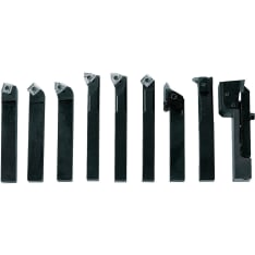 Bernardo 12mm 9-piece C series with turning blocks lathe tool set