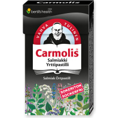 Carmolis Salmiakki 45 g yrttikaramelli