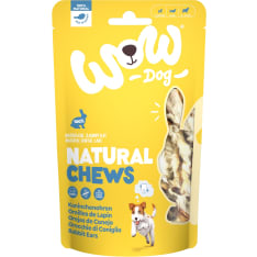 Wow dog kanin korvat 120g  koiran herkku