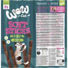 Wow cat soft sticks nauta 6x5g kissan herkku