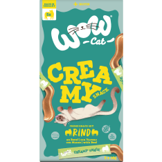 Wow cat creamy snack naudalla 5x16g kissan herkku