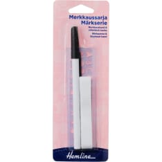 Hemline marking pen and iron-on tape