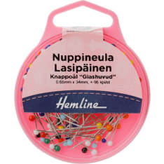 Hemline lasipäinen nuppineula