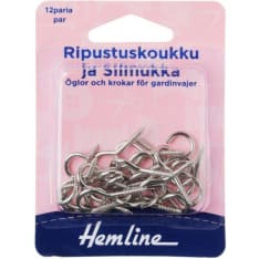 Falk 12 kpl ripustuskoukut ja silmukat