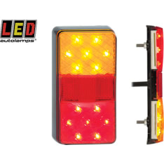 LED Autolamps 12V 150 x 80 x 22 mm LED-takavalopari