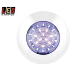 Led Autolamps 12V ø75x17mm blue/white interior light