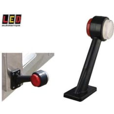 Led Autolamps 12/24V 60° kumivarsi oikea kirkas/punainen äärivalo