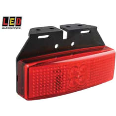 Led Autolamps 12/24V 110x47x65mm punainen takaäärivalo kehyksellä