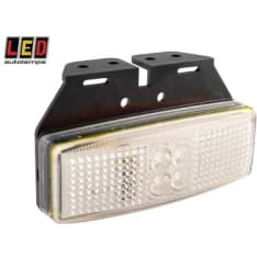 Led Autolamps 12/24V 110x47x65mm clear front light with frame