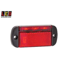 Led Autolamps 12/24V 100x44x12mm punainen takaäärivalo musta runko