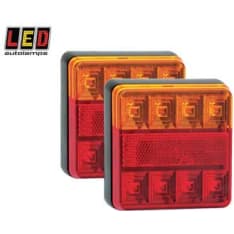 Led Autolamps 12V 100x100x22mm 2kpl yhdistelmätakavalo