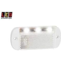Led Autolamps 12/24V 100x44x12mm kirkas etuäärivalo valkoinen runko