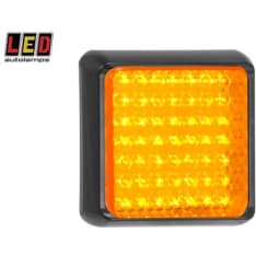Led Autolamps 12/24V 122x122x31mm takavalo vilkulla