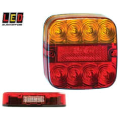 Led Autolamps 12V 107x107x23mm yhdistelmätakavalo rekisterikilven valolla