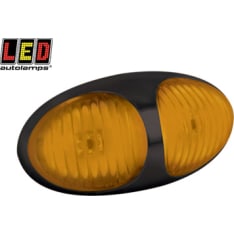 Led Autolamps 12/24V 70x35x20mm musta keltainen sivuäärivalo