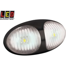 Led Autolamps 12/24V 70x35x20mm musta kirkas etuäärivalo