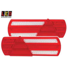 Led Autolamps 12/24V 390x140x20mm 2kpl ohut trailerin takavalo