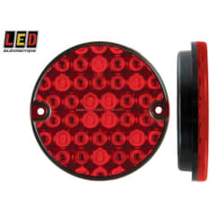 Led Autolamps 12/24V ø95mmx18mm pyöreä taka/jarruvalo