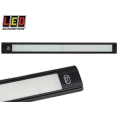 Led Autolamps 24V 410x40x11mm black aluminum interior light with tactile switch