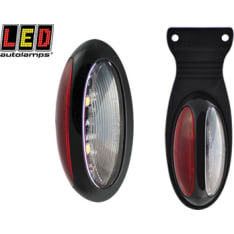 Led Autolamps 12/24V 70x35x20mm black red/bright extreme light