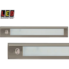 Led Autolamps 12V 260x40x11mm harmaa alumiini sisävalo hipaisukytkimellä