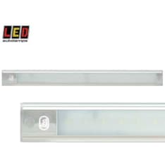 Led Autolamps 24V 410x40x11mm hopea alumiini sisävalo hipaisukytkimellä